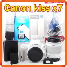 Canon EOS Kiss X7 Digital SLR Camera Body Shutter Count 6265 White Japan