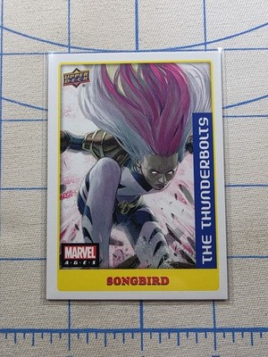 2020 Upper Deck Marvel Ages - Songbird #77 Sticker Parallel - Card