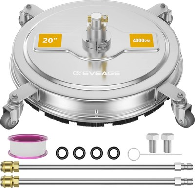 #ad EVEAGE 20quot; Pressure Washer Surface Cleaner Power 20 INCH Silver $207.16