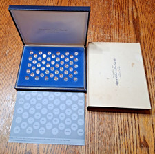 1969 States Of The Union Mini Coin Set Sterling Silver Franklin Mint First Ed