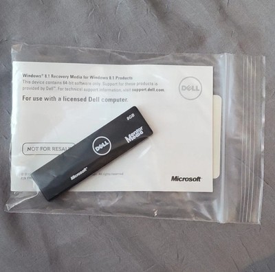 Dell Windows 8 - Mac 8.1 - 64-bit OS Recovery Restore Media USB Stick 8GB