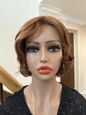 NIB Jon Renau Copper/Auburn Synthetic Short Wig 5349 Karen in Color 28 TTF