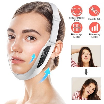 Electric V Face Cheek Lifting Device with Microcurrent Double Chin Remove Belt