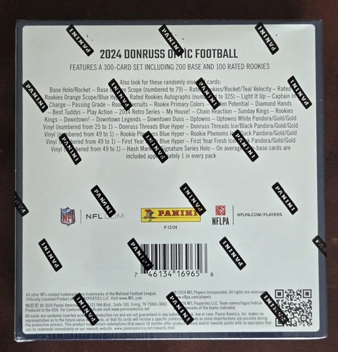 2024 Panini NFL Optic Donruss Football Trading Card Mega Box - Bild 2 von 6