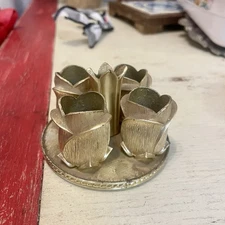 Vintage Avon Golden Vanity Rosebud Openings Lipstick Holder Gold Tone