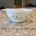 Vintage Pyrex Green Ivy Cinderella 1.5 Pint Mixing Dip Bowl #441