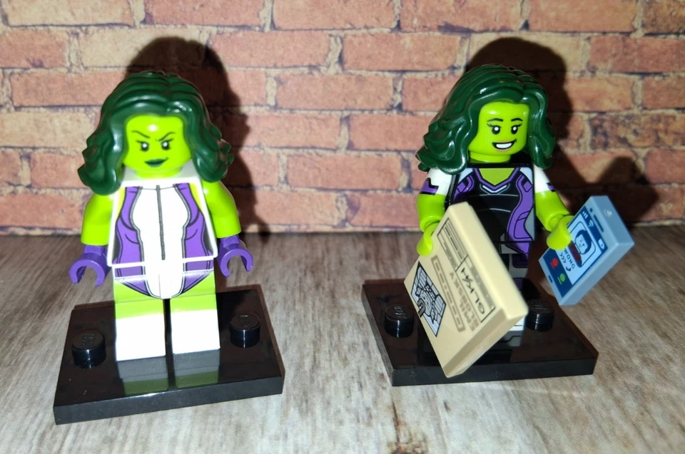 Lote a granel de minifiguras LEGO, vintage, Marvel, MCU, accesorios y piezas rojo She Hulk Foto 2 de 4