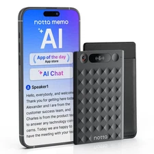 AI Voice Recorder, Memo Digital Voice Recorder w/Case, AI Transcription & Sum...