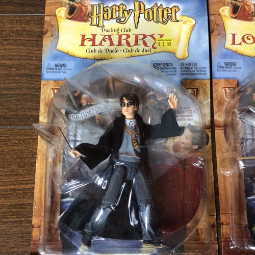 2002 Vintage Mattel Harry Potter Dueling Club Harry & Lockhart 6" Action Figures - Picture 2 of 7