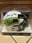 Kenneth Walker III Signed Seahawks Mini Helmet Beckett Witness #2