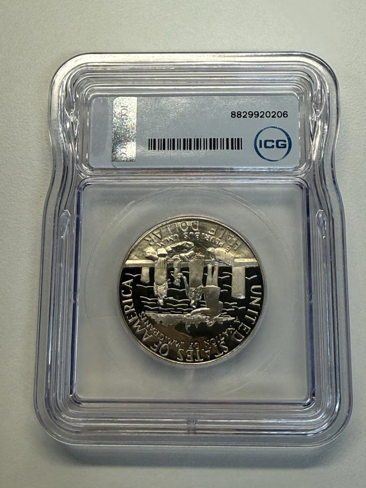 1986-S Statue of Liberty Half Dollar ICG PR70 DCAM Proof 50C Deep Cameo US Coin - Image 2 of 2