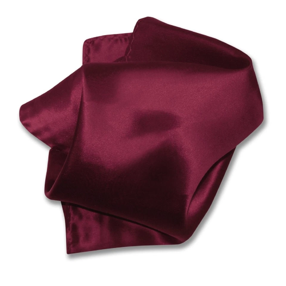 Conjunto de corbata de cuello y chaleco de vestir de seda liso color borgoña Biagio para hombre L Foto 4 de 4