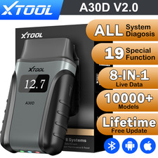XTOOL A30D V2.0 OBD2 Scanner Full System Car ...