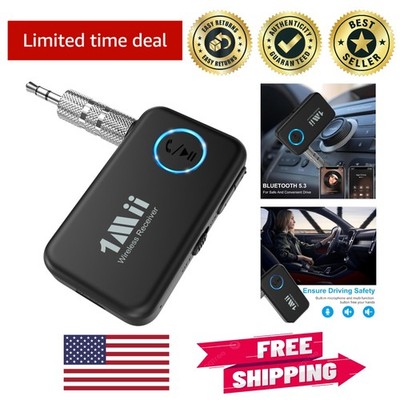 16-Hour Bluetooth 5.3 Audio Receiver: AUX Adapter for Ultimate In-Car Listening