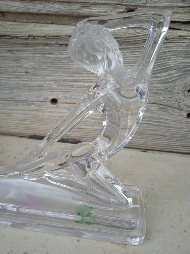Scultura Vetro Pieno Vintage Ballerina - Immagine 2 di 4