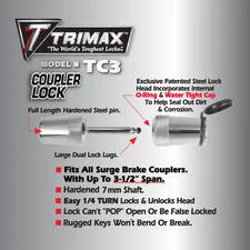 Trimax 3-1/2" Span Coupler Lock (TC3)