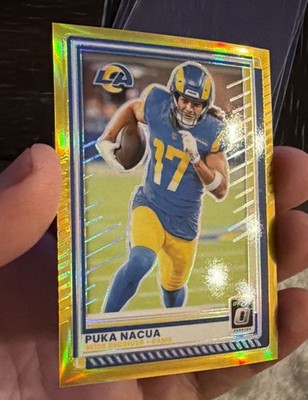 Panini 2025 Donruss Optic Gold Refractor Puka Nacua #192 Rams 9/10 🔥🔥🔥