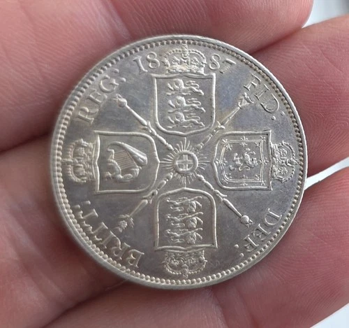 Photo of a 1887 Victoria Florin from an eBay listing that sold on Jul 12, 2026