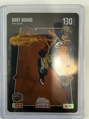 Dart-Board Battle Arena First Edition Rookie Fire Card BF-130 (130 Attack)
