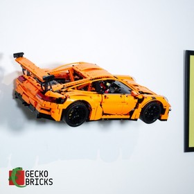 3D Printed Wall Mount for LEGO&reg; Technic Porsche 911 GT3 RS (Set 42056)
