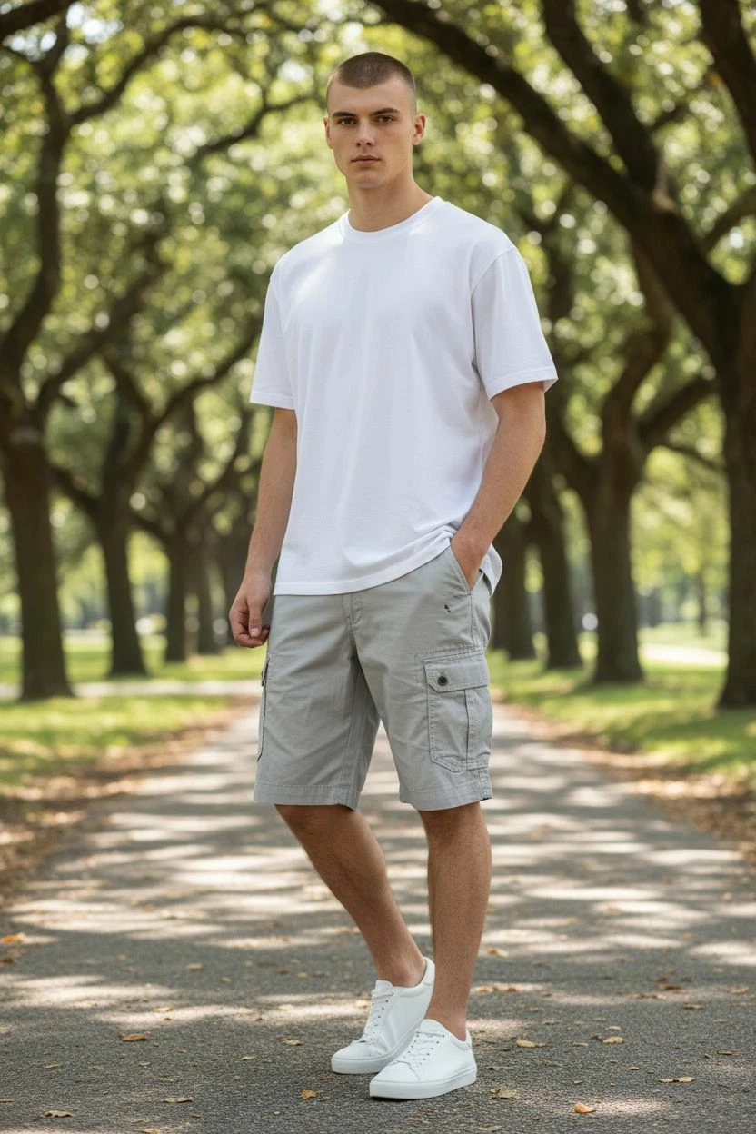 Roebuck & Co. Men's Everyday 10" Cargo Stretch Shorts Gray Size 38