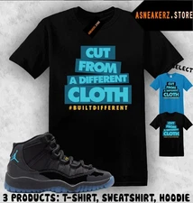 Shirt Match AJ 11 Gamma Blue 2025 Sneaker Matching Tee Different Cloth T-Shirt