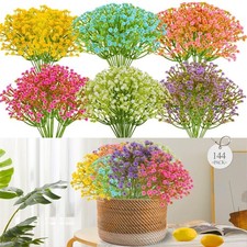 Soft PVC Artificial Baby's Breath - 3 Stems per Bunch for Floral Arrangements