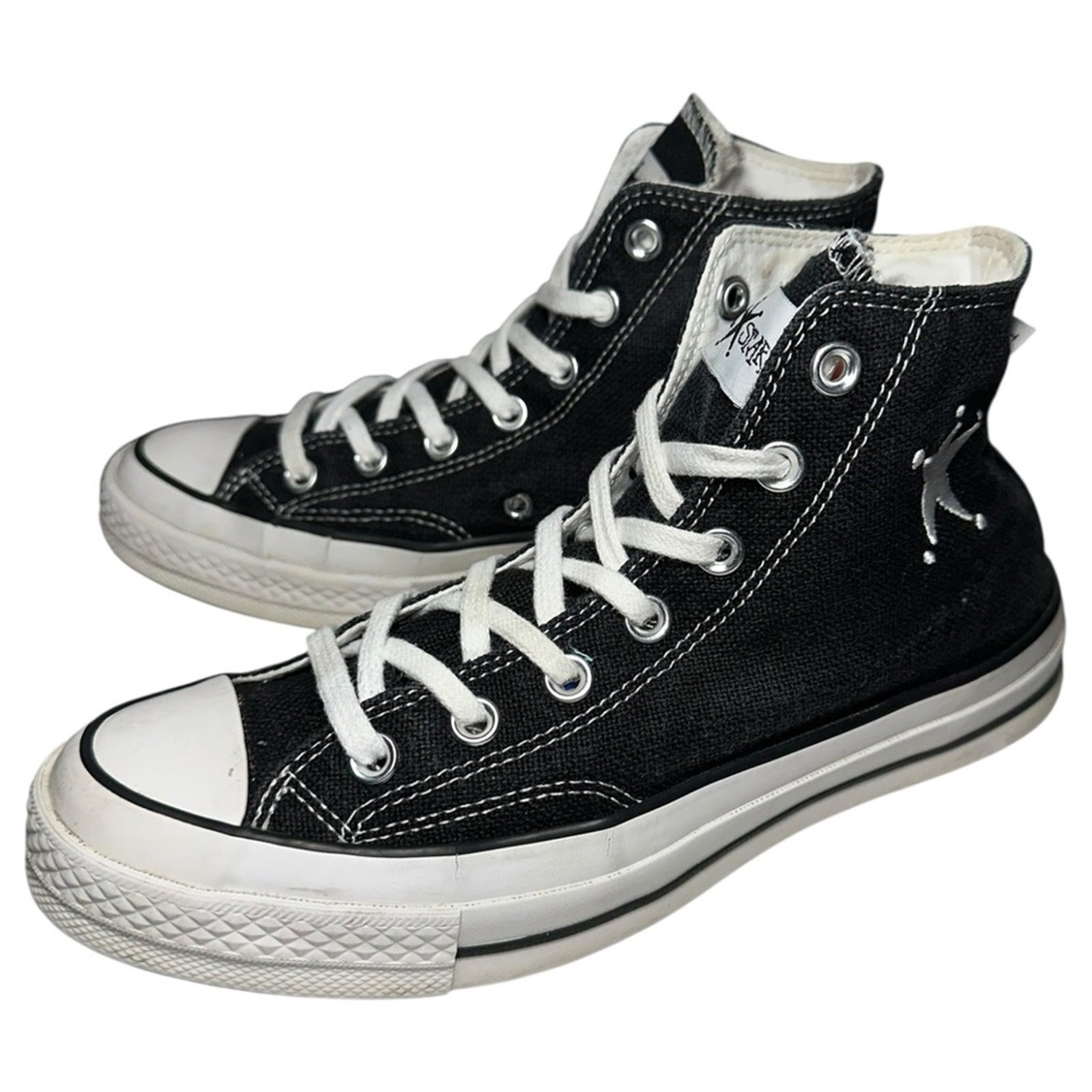 Converse x Stussy Men’s Size 6 Black White Chuck 70 High A01765C Shoes Sneakers thumbnail 2
