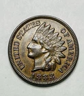 1888 Indian Head Cent Penny CHOICE AU + Nice Brown