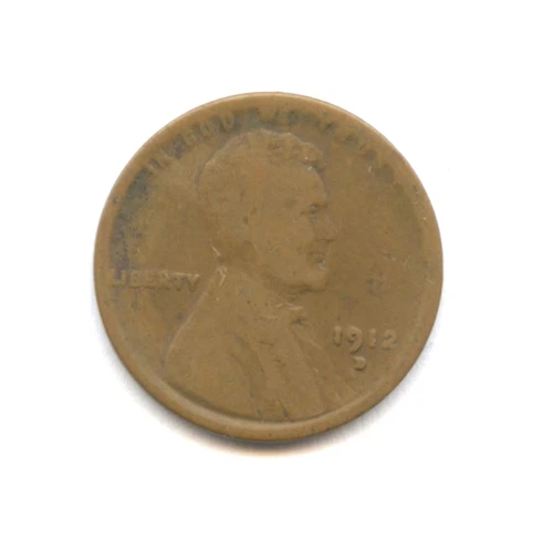 1912-D Lincoln Cent - Nice Good Condition,  Free Shipping