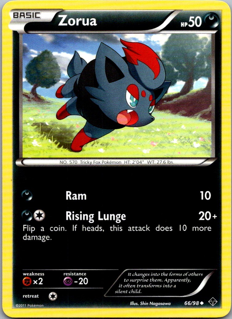 Zorua 66/98 Emerging Powers Uncommon Normal NM/LP