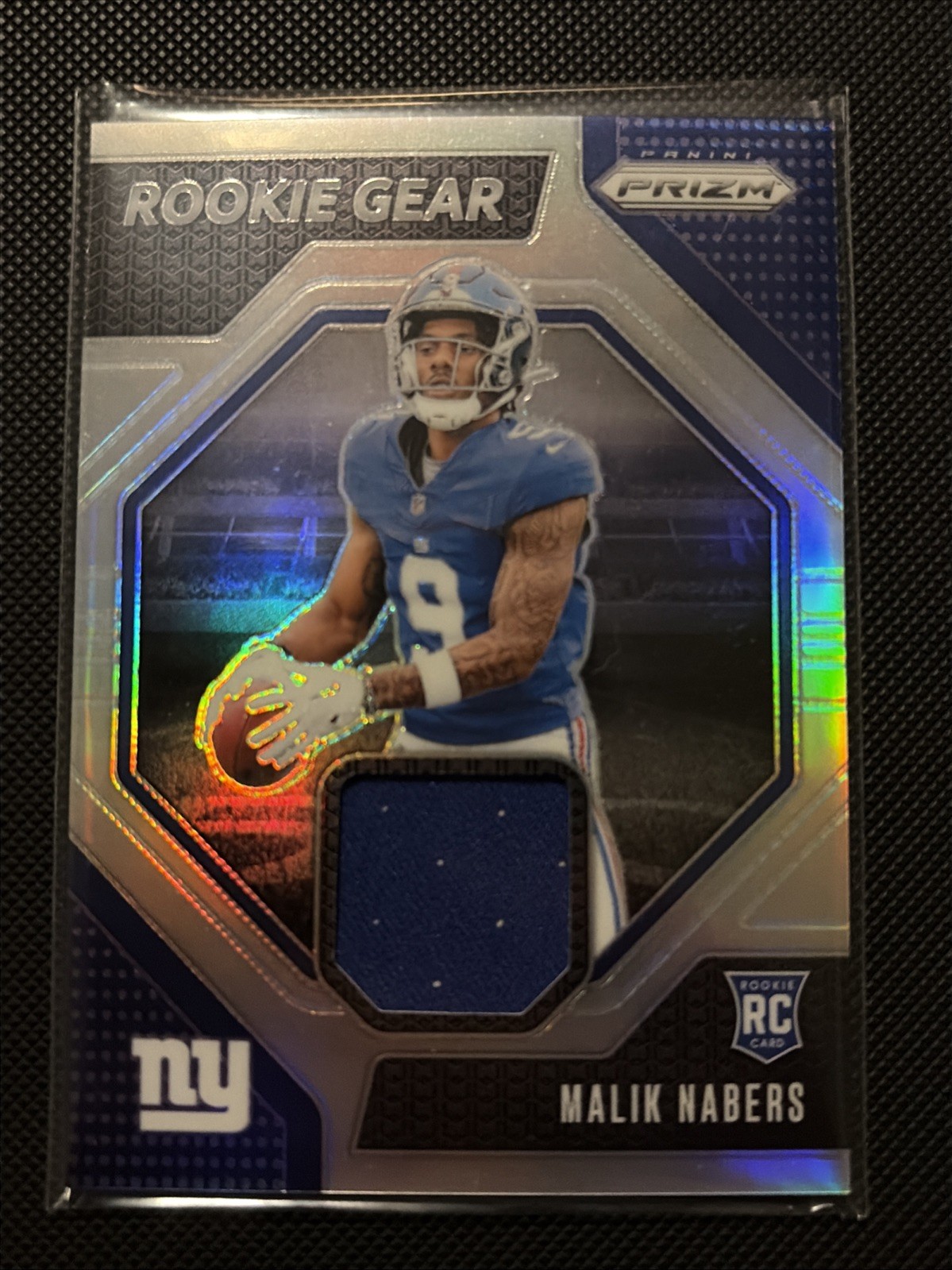 2024 Panini Prizm - Rookie Gear Malik Nabers #RG-MNS (MEM, RC)