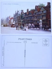 Vintage Postcard: Tudor Style Building in London, England