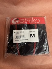 Ethika Boys Boxer Briefs Mystery Style Size M Black Red New Sealed