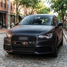 Gloss Black Honeycomb Front Grille Fits Audi A1 S1 8X 2011-2014 RS Style Mesh