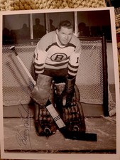 HARRY LUMLEY TUROFSKY NHL HOCKEY PHOTO AUTOGRAPH BOSTON BRUINS RARE GOALIE AHL