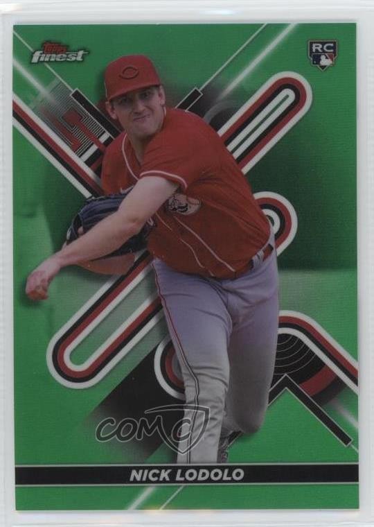 2022 Topps Finest Green Refractor 98/99 Nick Lodolo #60 Rookie RC 04zq
