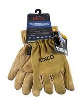 NEW Kinco 94HK Men's Lined Grain Suede Pigskin Gloves Heat Keep Lining MEDIUM