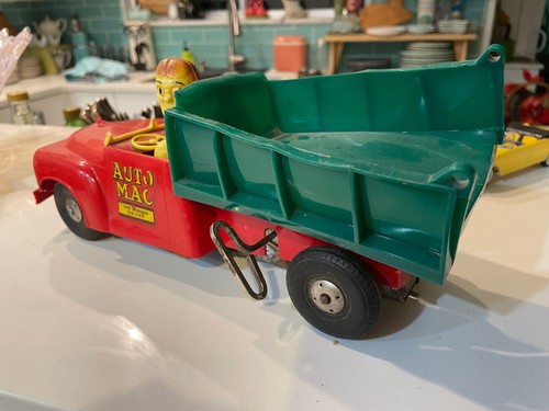 Marx 1950 Studebaker Dump Truck Auto Mac the Wonder Driver Toy Plastic - Picture 4 of 6