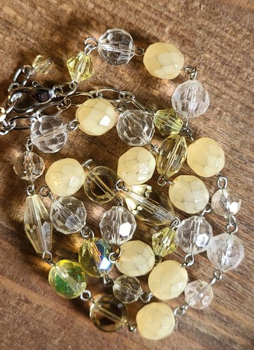 16 Inch Silver Toned Crystal Necklace