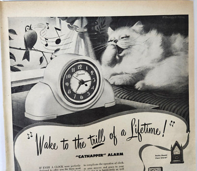 Sessions Electric Alarm Clocks Franklin Deal Vintage 1948 Ad Magazine Print