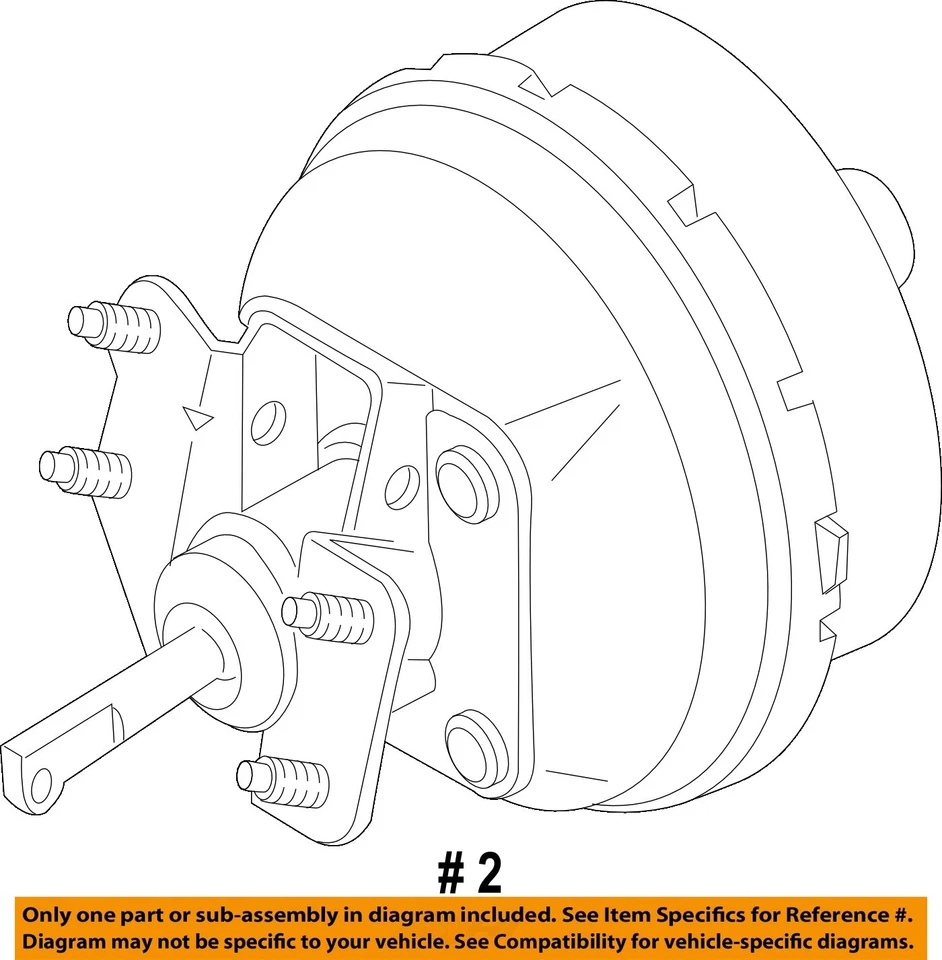 Booster de freno eléctrico usado se adapta a: Chevrolet Cavalier 1999 grado A Foto 4 de 4