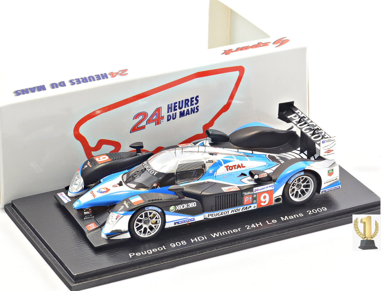 新品 1/43 スパーク SPARK Peugeot 908 Hdi-FAP Winner 12H Sebring