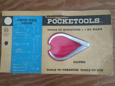 MARX Pocketools Collector's Series Calipers Vintage Miniature Toy Tool w Package