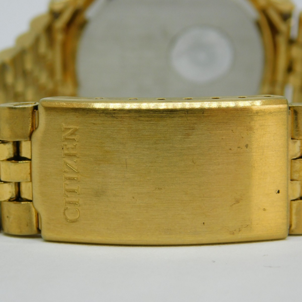 Vintage Citizen Day Date Quartz Watch Gold Tone Luminous Vintage Citizen Day Date Quartz Watch Gold Tone Luminous