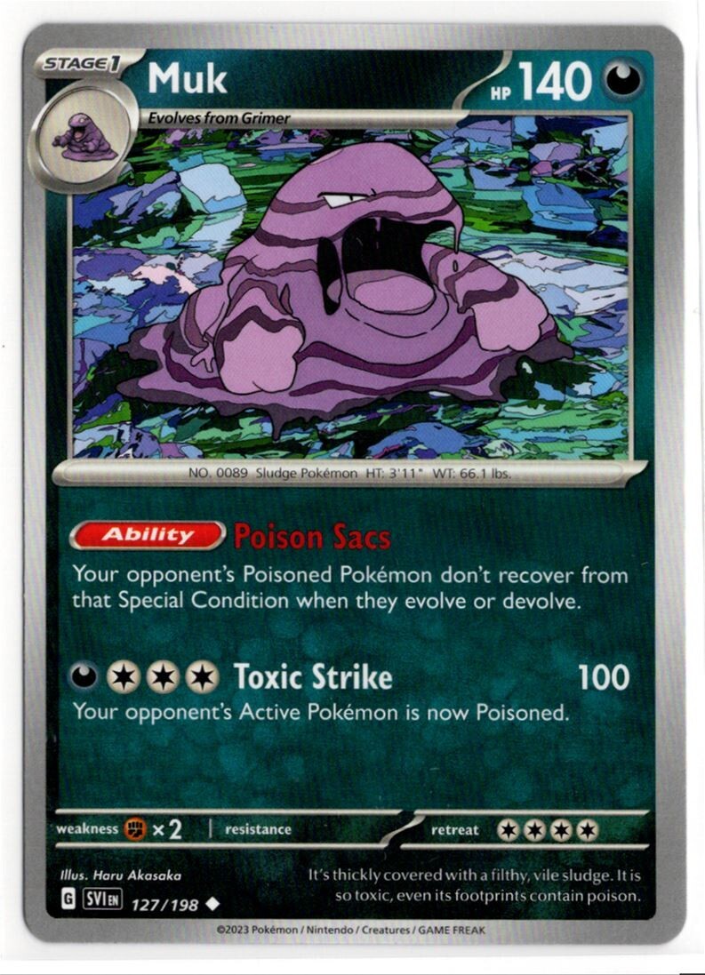 Pokemon Scarlet Violet Base SV1 127/198 Muk