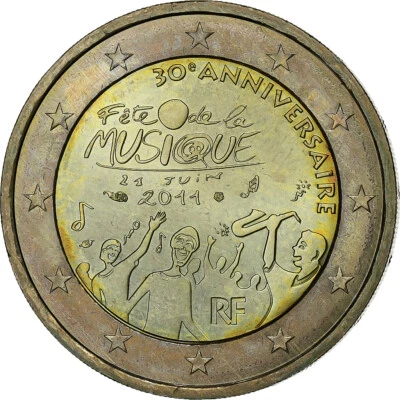 France, 2 Euro, 2011, Paris, Bimétallique, SPL, Gadoury:13., KM:1789 - Photo 1/2
