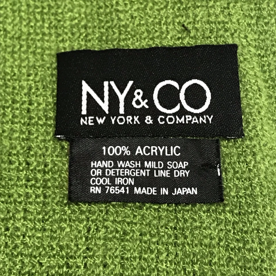 Lote De 2 Bufandas Verde Y Rosa Largo Acrílico Suave Foto 3 de 4