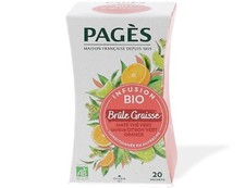 *Lot de 3* PAGES Infusion bio brûle graisse café vert maté (20 sachets x 3)