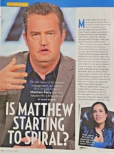 2021 Actor Matthew Perry Is He Spiraling Out Of Control